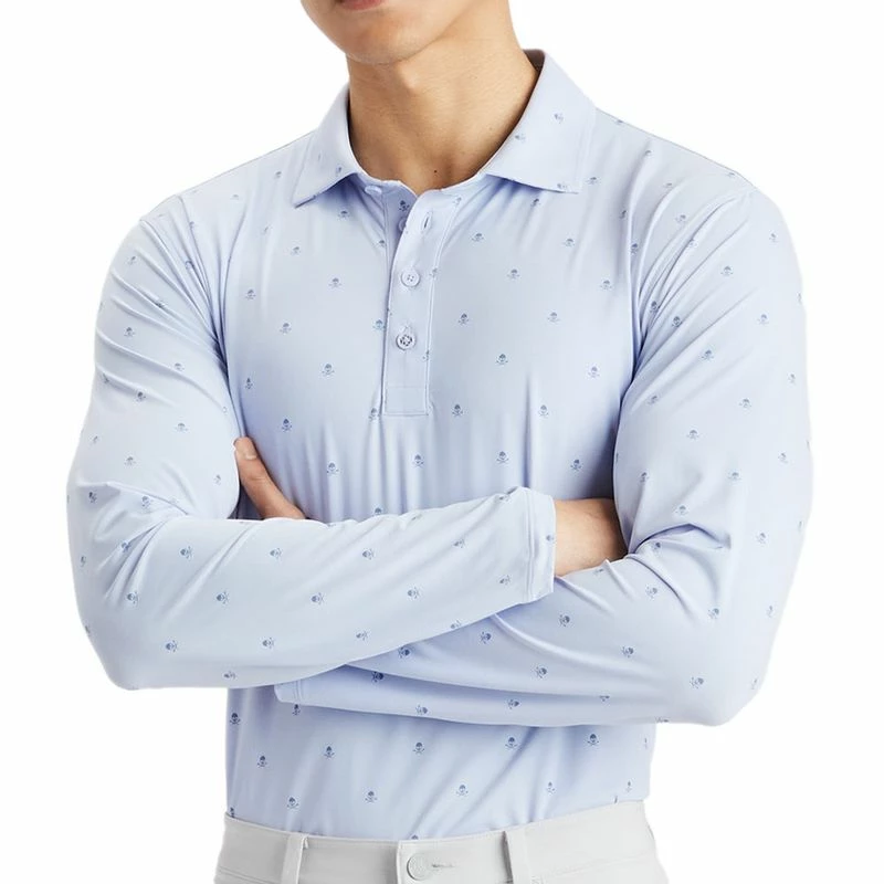 G/Fore Men's Skull & T's Ice Nylon Sun Shirt 5 G/Fore Men's Skull & T's Ice Nylon Sun Shirt - Image 3