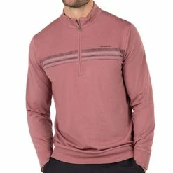 TravisMathew Men's In The Line Up 1/4 Zip Pullover