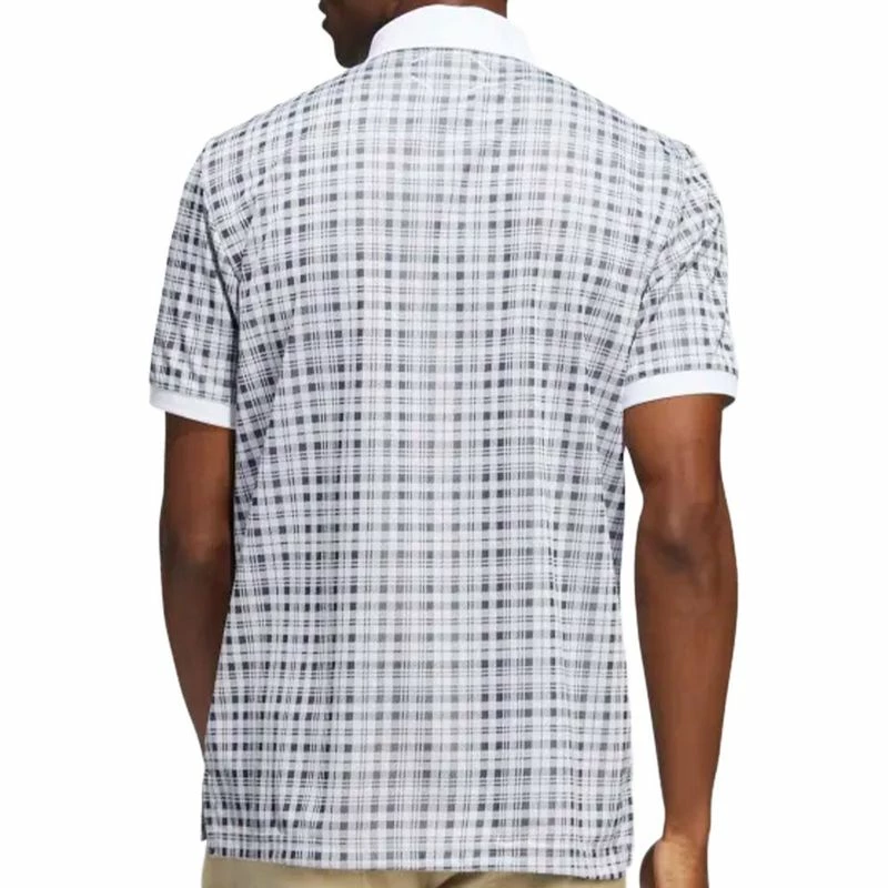 Adidas Men's Adicross Plaid Polo 5 Adidas Men's Adicross Plaid Polo - Image 3