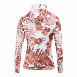 J. Lindeberg Women's Aerial Print 1/4 Zip Hoodie -Golf Clubs Shop 10157490 800 auto