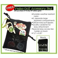 Vegas Golf On-The-Course Game - 19 Chip VIP Edition W/Deluxe Bag -Golf Clubs Shop 10176102 800 auto