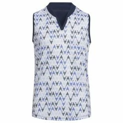 Adidas Girls' HEAT.RDY Printed Sleeveless Polo