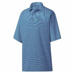 FootJoy Men's Heather Pinstripe Lisle Polo