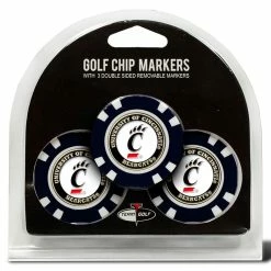 Team Golf NCAA Poker Chip Ball Marker Set - 3 Pack
