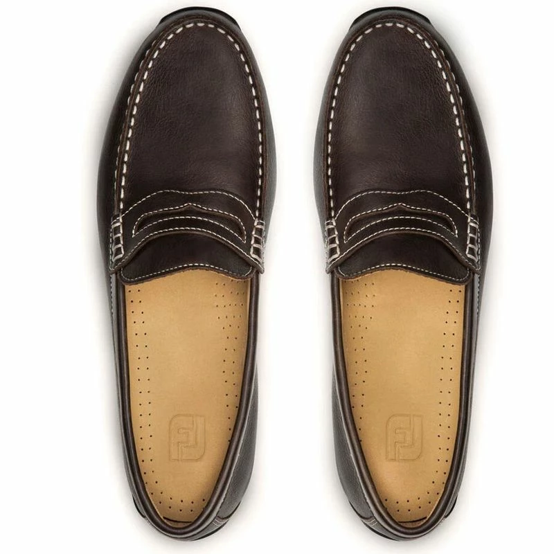 FootJoy Men's Club Casuals Penny Spikeless Golf Loafers 4 FootJoy Men's Club Casuals Penny Spikeless Golf Loafers - Image 2