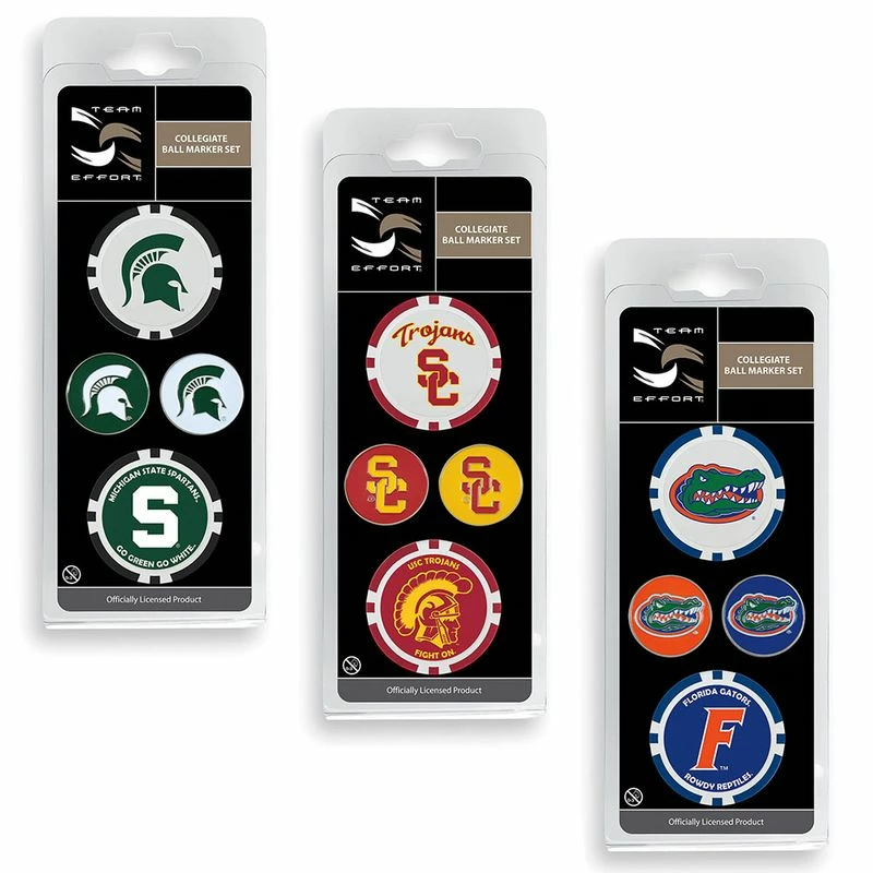 Team Effort NCAA Ball Marker Set 4 Team Effort NCAA Ball Marker Set - Image 2
