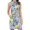IBKUL Women's Sleeveless Mock Dress - Medeline Print -Golf Clubs Shop 9798975 800 auto