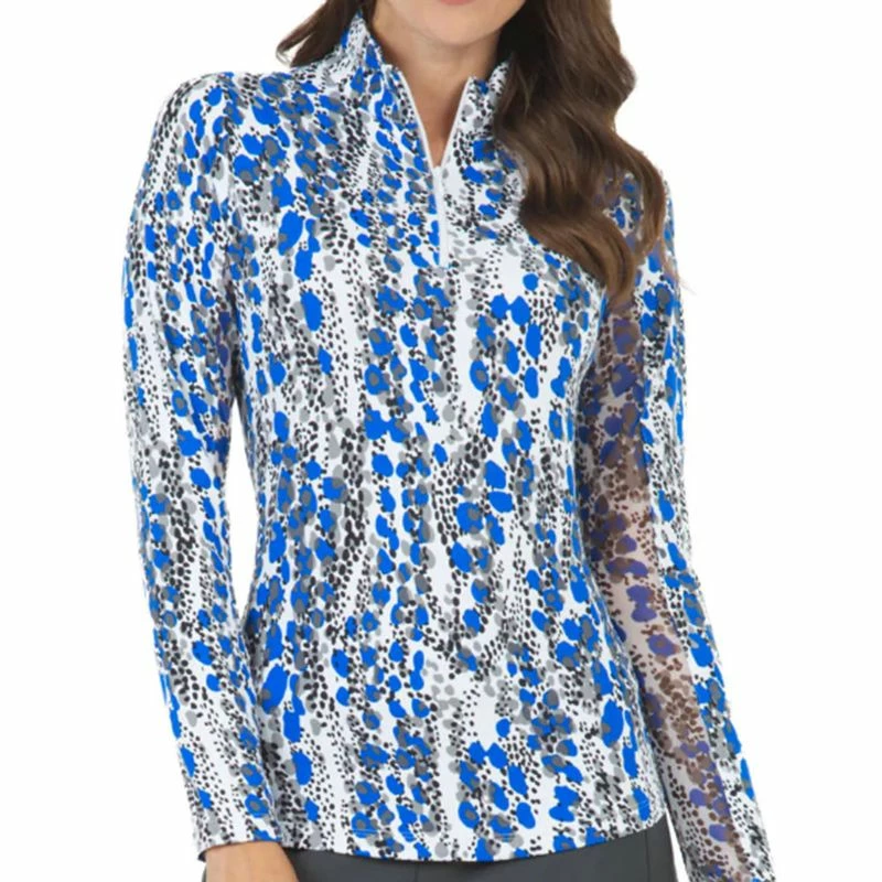 IBKUL Women's Kamila Print Long Sleeve Mock Neck Top 3 IBKUL Women's Kamila Print Long Sleeve Mock Neck Top