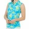 IBKUL Women's Marcella Print Sleeveless Polo -Golf Clubs Shop 9832013 800 auto