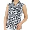IBKUL Women's Elise Print Sleeveless Polo -Golf Clubs Shop 9832085 800 auto