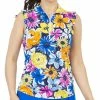 IBKUL Women's Medeline Print Ruffle Sleeveless Polo 2 IBKUL Women's Medeline Print Ruffle Sleeveless Polo -Golf Clubs Shop 9832866 800 auto