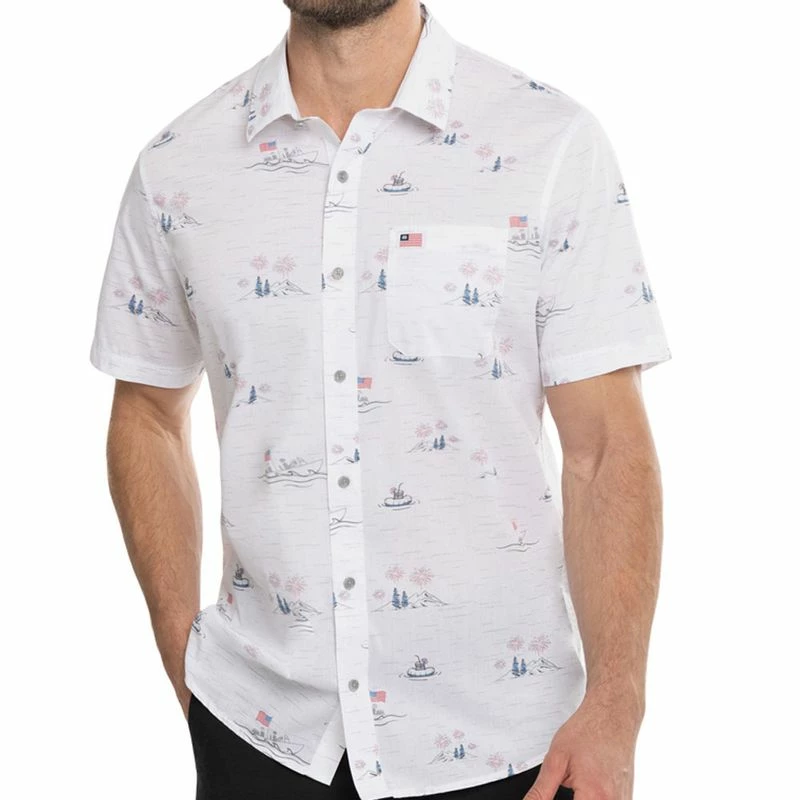 TravisMathew Men's Lounge Town Button Down Shirt 3 TravisMathew Men's Lounge Town Button Down Shirt