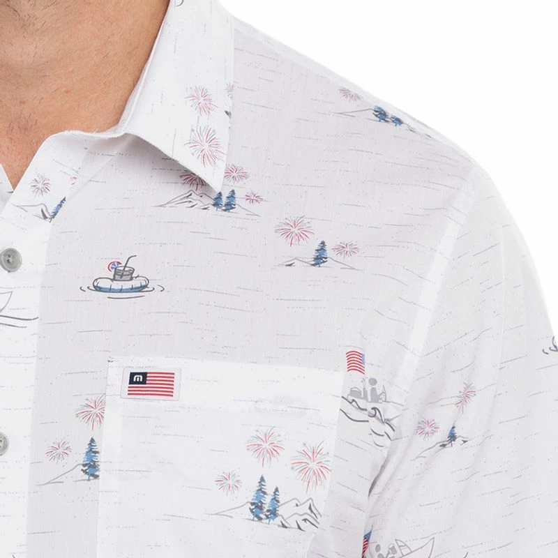 TravisMathew Men's Lounge Town Button Down Shirt 4 TravisMathew Men's Lounge Town Button Down Shirt - Image 2