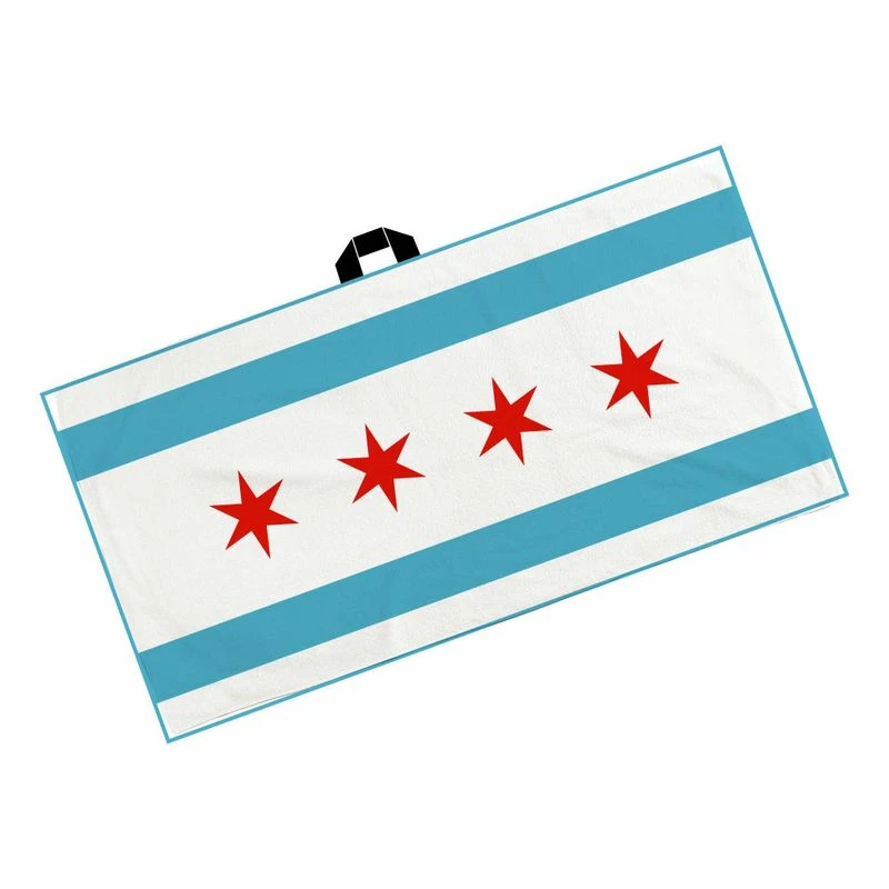 CMC Design Chicago Flag Player's Towel 3 CMC Design Chicago Flag Player's Towel