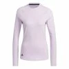 Adidas Women's Textured Long Sleeve Crew Neck -Golf Clubs Shop 9859467 800 auto