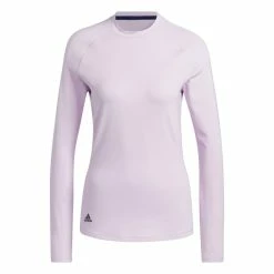 Adidas Women's Textured Long Sleeve Crew Neck