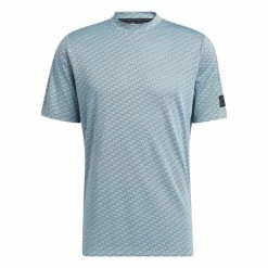 Adidas Men's Adicross Monogram Mock Neck Polo Shirt