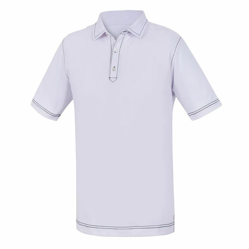 FootJoy Juniors' Stretch Pique Contrast Stitch Polo Shirt 3 FootJoy Juniors' Stretch Pique Contrast Stitch Polo Shirt
