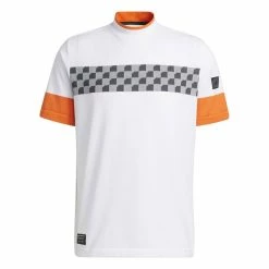 Adidas Men's Adicross Checkered Mock Neck Polo