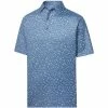FootJoy Men's Terrazzo Print Lisle Self Collar Golf Polo -Golf Clubs Shop 9968695 800 auto